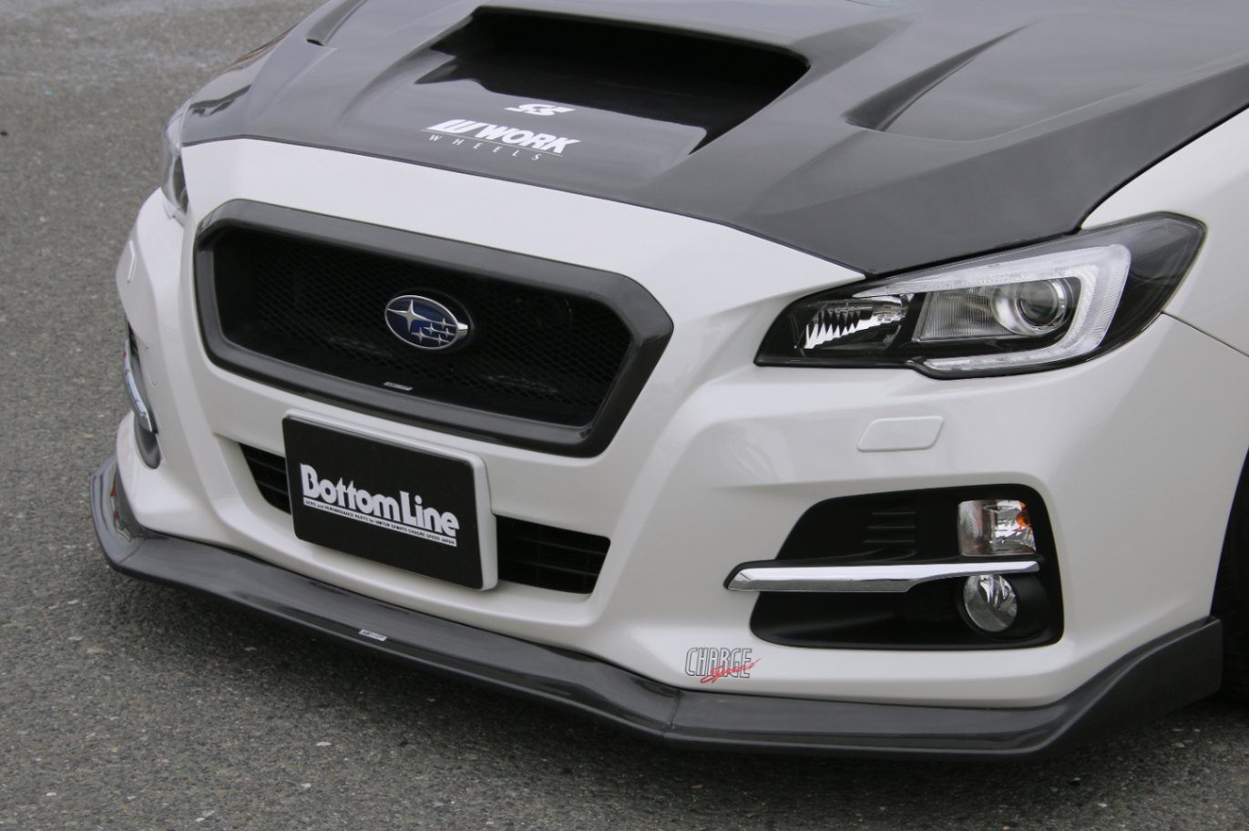 チャージスピード CHARGESPEED レヴォーグ VM# A/B/C フロントボトムライン フロントアンダースポイラー リップスポイラー TYPE-1 FRP製　CSBL-005067