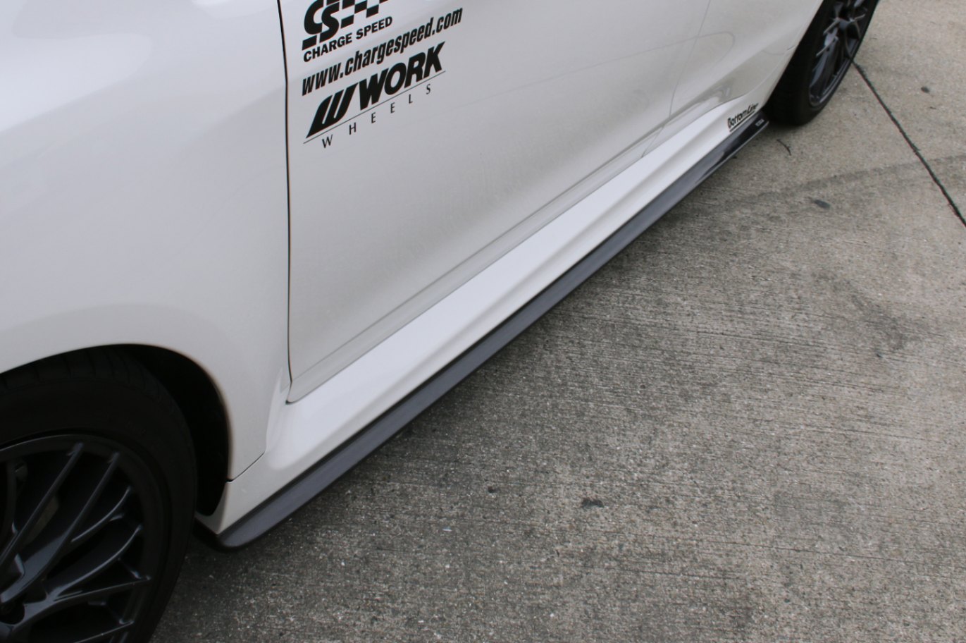チャージスピード CHARGESPEED レヴォーグ VM# A/B/C サイドボトムライン サイドアンダースポイラー TYPE-1 FRP製