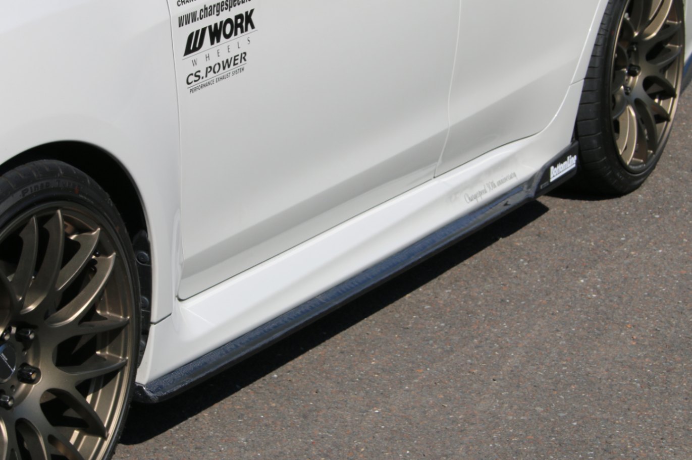 チャージスピード CHARGESPEED レヴォーグ STI Sport VM# C/D/E/F サイドボトムライン サイドアンダースポイラー TYPE-2 カーボン製
