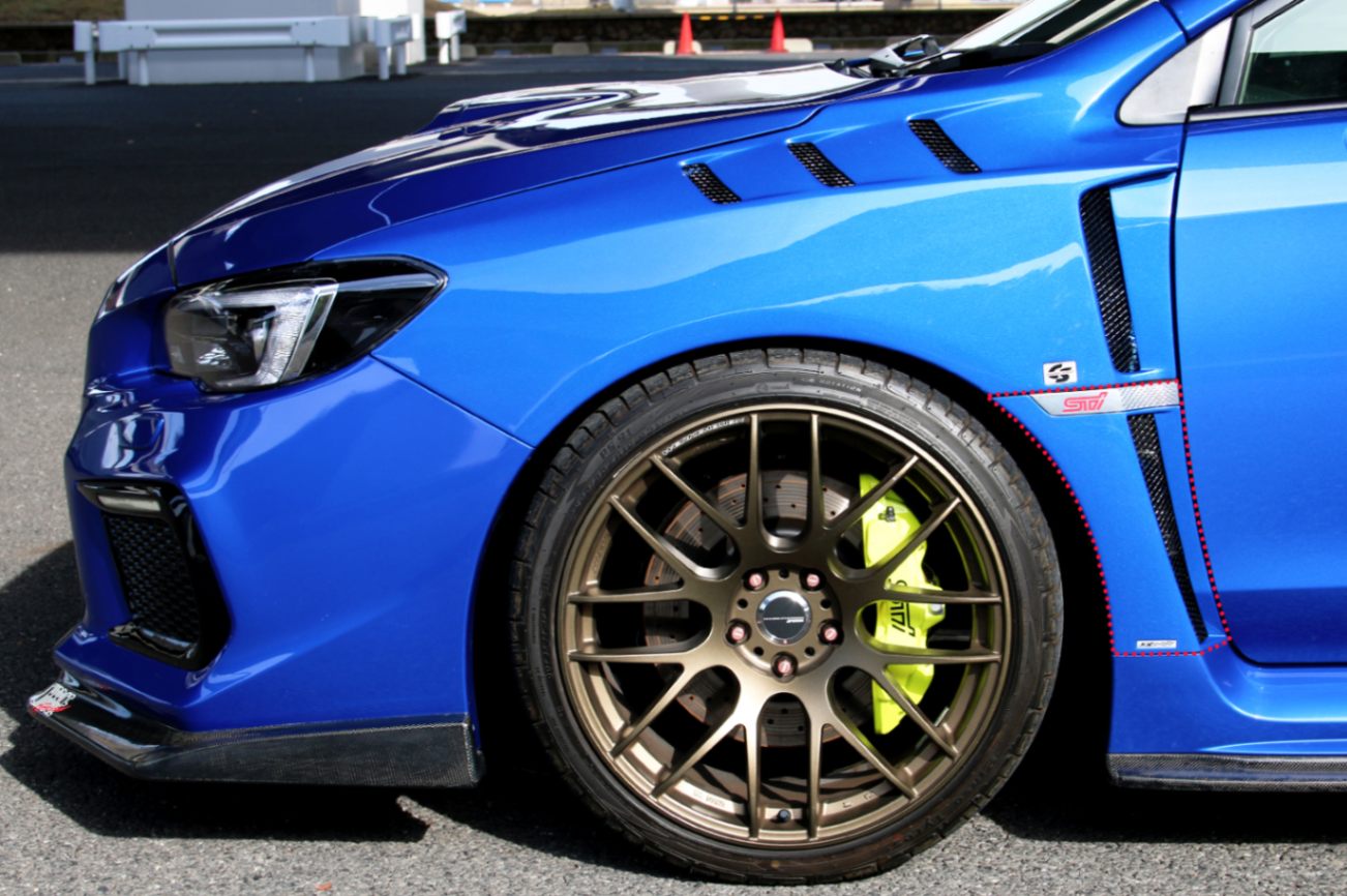 チャージスピード CHARGESPEED WRX STI/S4 VA# フェンダーロアガーニッシュ ダクト付 FRP製