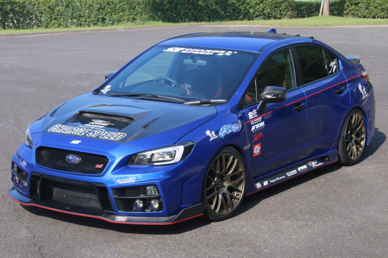 チャージスピード CHARGESPEED WRX STI/S4 VA# バンパー TYPE-1B 3点セット フロントアンダー部 カーボン製
