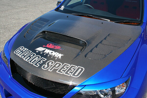 チャージスピード CHARGESPEED インプレッサ WRX STI GV＃ ボンネット ダクト付 FRP製 （インレットダ..