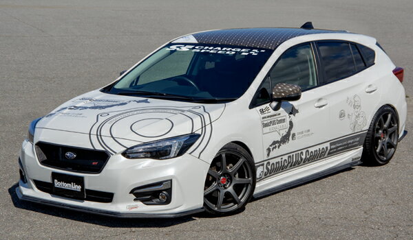 チャージスピード CHARGESPEED インプレッサ スポーツ GT# A/B/C ボトムライン アンダスポイラー3点セット FRP製