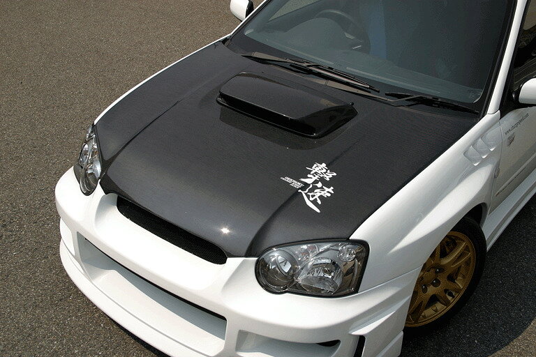 チャージスピード CHARGESPEED インプレッサ GD# C/D/E ボンネットエアダクトSTI純正タイプカーボン製