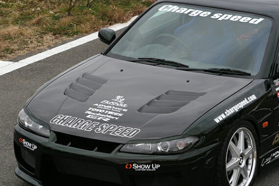 チャージスピード CHARGESPEED シルビア S15 ボンネット ダクト付 TYPE-2 カーボン製