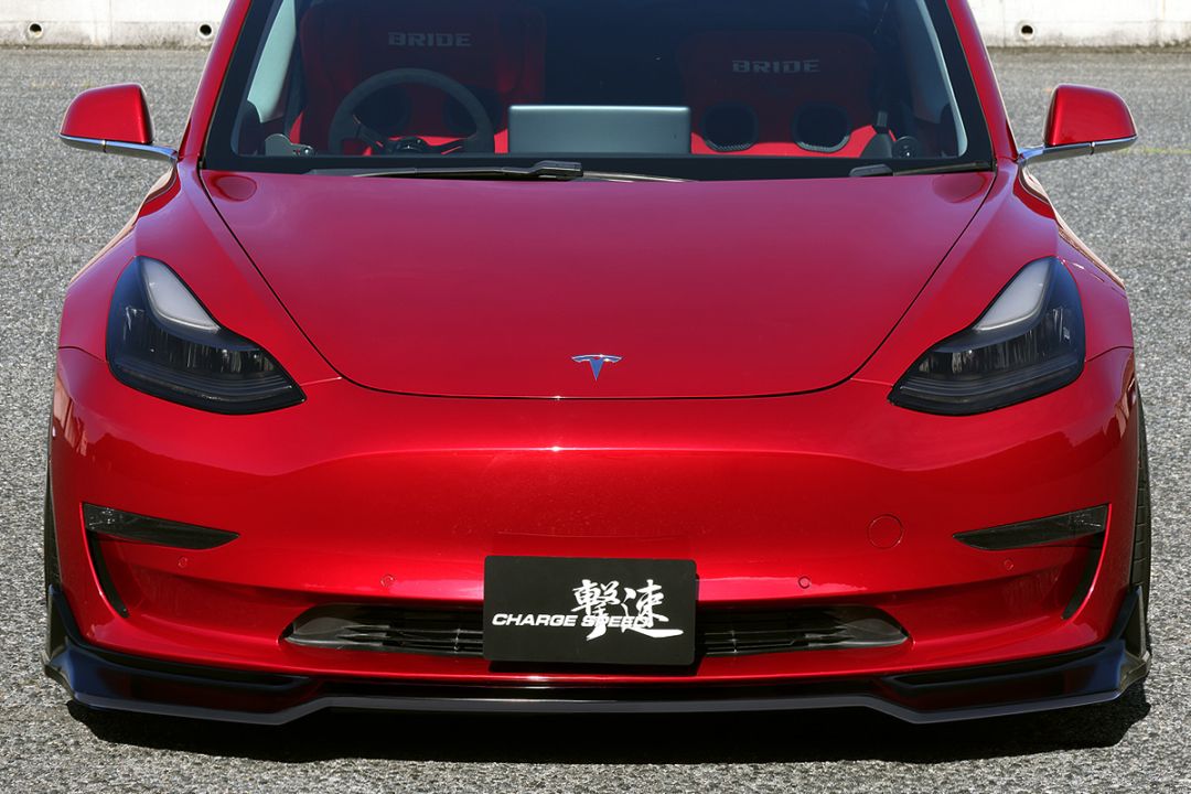 樂天商城 - チャージスピード TESLA Model 3 テスラ モデル3 フロントアンダースポイラー FRP製