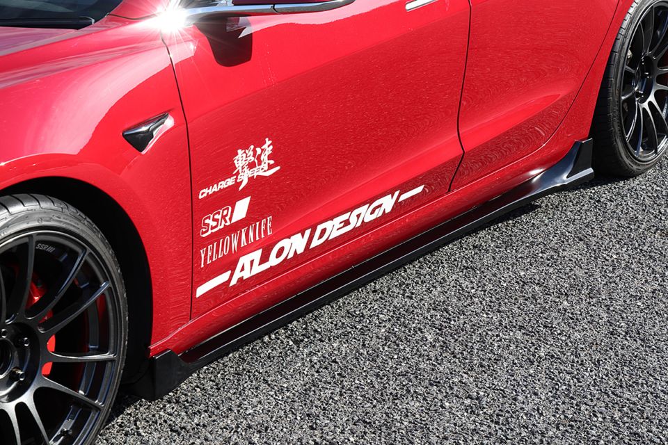 樂天商城 - チャージスピード TESLA Model 3 テスラ モデル3 サイドアンダースポイラー FRP製
