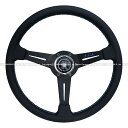 【スーパーセール！全品2倍以上＆特別クーポン！】NARDI/ナルディ SPORTS（スポーツ） タイプA 限定ブルーロゴモデルスムースレザー/ブラックスポーク36φブルーステッチ商品番号：N901