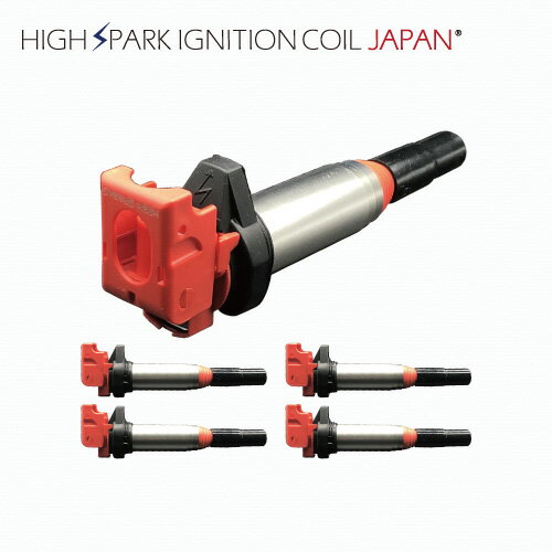【メーカー直送】HIGH SPARK IGNITIONCOIL/イグニッションコイル BMW/MINI R55~R61 COOPER S,JCW(TURBO)用　HighSparkingIgnitioncoil(T13.5) 品番：HS-BM-001-4
