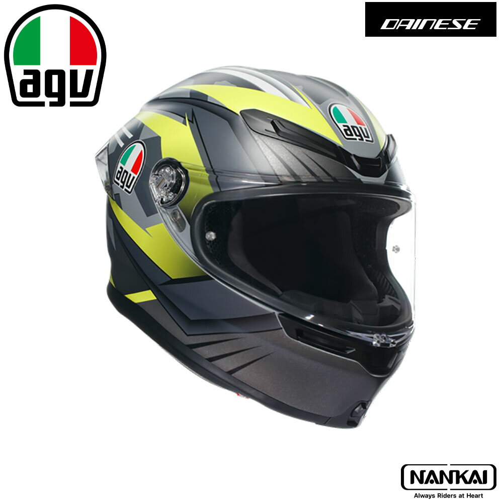 AGV(エージーヴイ)K6 S JIST Asian Fit - EXCITE MATT CAMO/YELLOW FLUO