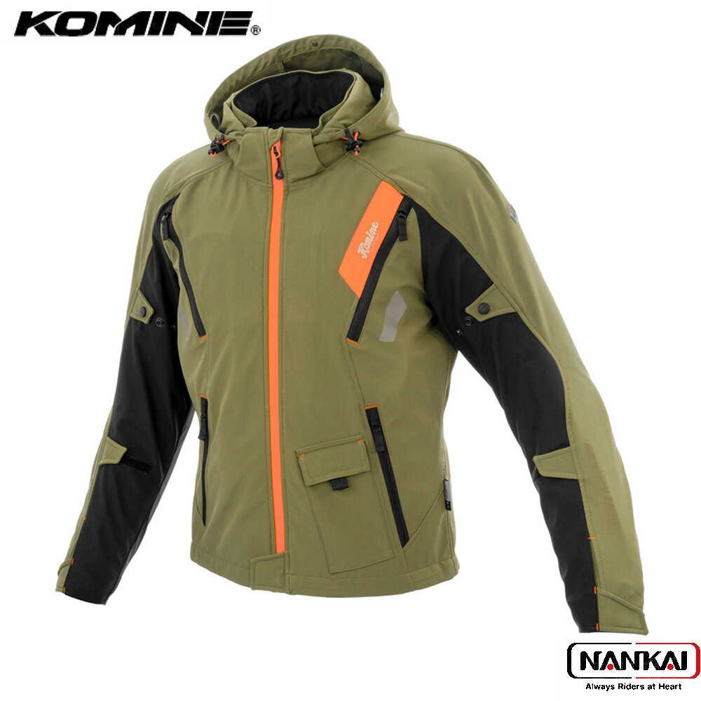 【エントリーで楽天P＋10倍！20日20時〜】 KOMINE コミネ エニグマG2 ソフトシェルジャケット ソリアーノII オリーブ JK637 ブラックフライデー セール(2)