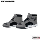 KOMINE コミネ ダイヤルフィットWPマイクロファイバースニーカー GREY BK300