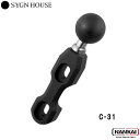 【正規販売代理店】 SYGN HOUSE サインハウス MOUNT SYSTEM マウントシステム C31 レバーホルダーベース 22ミリ ハンドル用 Cホルダ...