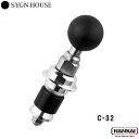 【正規販売代理店】 SYGN HOUSE サインハウス MOUNT SYSTEM マウントシステム C32 システムマウントベース 17ミリ〜20ミリ Cホルダ...
