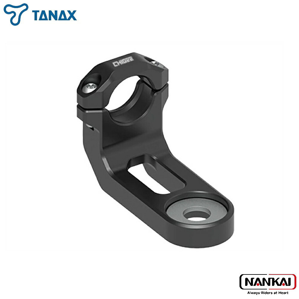 ■カラー：ブラック ■メーカー：TANAX（タナックス） ■品名：ハンドルミラーマウント ■品番：SRS-005 10mm、8mmネジ ミラーに対応 10mmネジのハンドルミラー取り付け部に共締めで使用 するマウント。 付属のワッシャーを使用する事で、8mmネジのミラーにも 対応します。