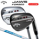 【2023年モデル】JAWS FORGED ウェッジカテゴリー&gt;&gt;JAWS FORGED WEDGESHAFT：N.S.PRO ZELOS 6 番手選択 ヘッド素材 / 製法 軟鉄鋳造 ヘッド仕上げ クロム（フェース:ノーメッキ）/ チャコールブラック（ノーメッキ） ロフト角(°) 46C 48C 50C 52C バンス角(°) 10.0 ライ角(°) 64.0 標準長さ(インチ) 35.75 35.5 バランス C8 クラブ重さ(g) 約403 約406 ヘッド素材 / 製法 軟鉄鋳造 ヘッド仕上げ クロム（フェース:ノーメッキ）/ チャコールブラック（ノーメッキ） ロフト角(°) 54Z 56Z 58Z 60Z バンス角(°) 12.0 9.0 ライ角(°) 64.0 標準長さ(インチ) 35.25 35.0 バランス C9 クラブ重さ(g) 約412 約415 左用モデルの設定はございません。 C: Cグラインドソール / Z: Zグラインドソール 表示の数値は設計値のため、実測値が設計値と若干異なる場合がありますのでご了承ください。 ゴルフクラブの製品スペックには、生産公差がございますのでご了承ください。 シャフト選択 N.S.PRO ZELOS 6 スチールシャフト 先調子でありながらグリップ側からヘッド側にかけてなだらかなにしなる剛性設計は、ヘッドスピードの速くないゴルファーでもタイミングがとりやすく、正確なインパクトが可能。 フレックス - シャフト重量(g) 68.5 シャフトトルク 3.0 シャフト調子 先 シャフト重量は、カット前の値になります。 表示の数値は設計値です。実測値が設計値と若干異なる場合がありますのでご了承ください。 長さ選択 標準長さから+0.5インチから -1.0インチの間で0.25インチ刻みで選択が可能です。 標準長さは上部スペック表を参考にしてください。 長さを変更するとバランスが変わります。（バランスは指定できません） バランスについて バランスは指定できません。長さを変更することでバランスが変わります。 標準長さは上部スペック表を参考にしてください。 ＋0.5インチ約3ポイント以上重くなる ＋0.25インチ約1.5ポイント以上重くなる -0.25インチ約1.5ポイント以上軽くなる -0.5インチ約3ポイント以上軽くなる -0.75インチ約4.5ポイント以上軽くなる -1.0インチ約6ポイント以上軽くなる ロフト角調整 キャロウェイJAWS FORGED ウェッジは、ロフト角調整不可となっております。 ライ角調整 標準角度から ±2.0°の間で、1.0°刻みで調整が可能です。 標準角度は上部スペック表を参考にしてください。 角度を調整するとメッキにしわが寄ることがございます。予めご了承ください。 ライ角調整後は識別する為にヘッドのネック刻印部分を色分けしております。 2度アップライ（シルバー） 1度アップライ（グリーン） 1度フラットライ（ゴールド） 2度フラットライ（レッド） グリップについて Callaway Tour Velvet ラバーグリップ ブラック/ホワイト 〈約50g・口径60・バックラインなし〉【5716030】 グリップ下巻き選択 グリップの下巻きをお選びください。 1枚巻き（標準） グリップ未装着・同梱 付属品 メーカー保証書（2年間保証） 必ず下記をご確認下さい 前払い（銀行振込・コンビニ払い等）の場合は、ご入金確認後のメーカー発注になります。 オーダー品の為、ご注文後の内容変更ならびにキャンセルは一切出来ませんのでご注意下さい。 スペック表の数値は参考値となります。また製品公差がございます。 クラブ総重量、振動数、バランスはご指定できません。 シャフトやグリップの挿入方向による調整はお受けできません。 こちらの商品は受注生産になります。 メーカーの在庫状況により、発送までお時間がかかる場合がございますのでご了承ください。また、メーカー在庫が完売もしくは生産終了の際は、ご注文をキャンセルとさせて頂く場合もございますので予めご了承願います。