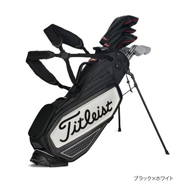 タイトリスト ジェットブラック プレミアム スタンドキャディバッグ 9型 約2.9kg （日本正規品） Titleist TB20SXSF