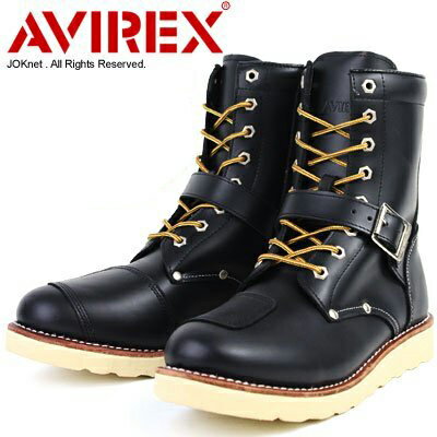 在庫処分！特別価格！20％OFF！各一点限り！【AVIREX・アビレックス】　AVIREX　MUSASHI　AV−2110アビレックス　ムサシ サイドジップ エンジニアブーツ