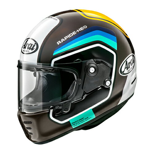 楽天京都MCプラス楽天市場店アライ ラパイド ネオ ナンバー茶 ARAI RAPIDE NEO NUMBER BROWN バイク ヘルメット フルフェイス かっこいい おしゃれ メンズ