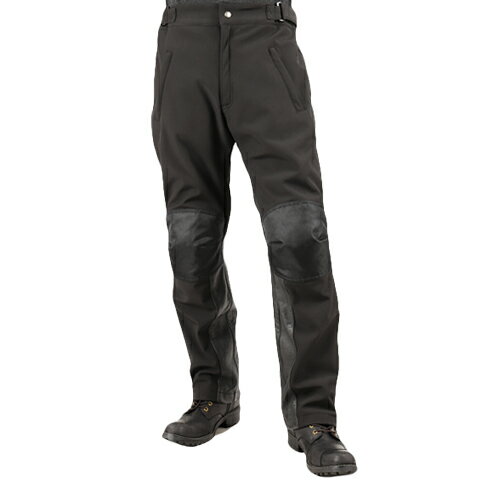 デグナー(DP-29)ソフトシェルオーバーパンツ ブラック DEGNER ソフトシェル/牛革 秋冬 バイク ウェア
