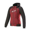 【再値下げしました!】アルパインスターズ(4210920) STELLA CHROME SPORT HOODIE JASPERレッド/ブラック/ホワイト(305...