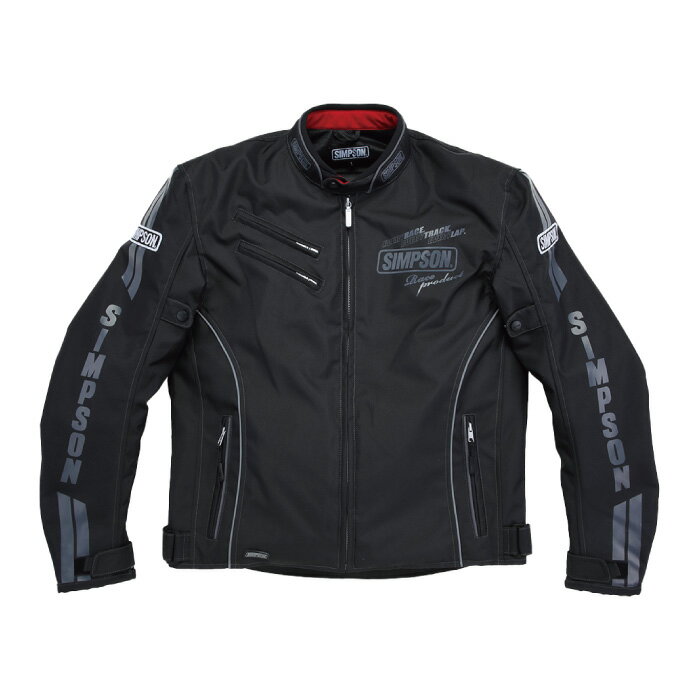 シンプソン NSW-2203 ウィンター ライダースジャケット ブラック 秋冬 ジャケット バイク ウェア