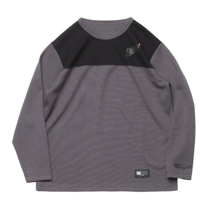 HYOD HIU501 HYOD iD SWEAT SHIRTS GREY/BLACK スウェットシャツ ヒョウドウ 23秋冬 防寒インナー ペアルック バイク ウェア