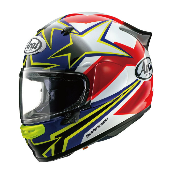 楽天京都MCプラス楽天市場店アライ ASTRO-GX STAR&STRIPE YELLOW ヘルメット アストロGX バイク ヘルメット フルフェイス かっこいい おしゃれ メンズ