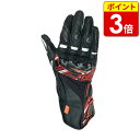 【P3倍 お買い物マラソン期間中】 HYOD HSG307D ST-X CORE D3O LEATHER GLOVES（LONG） ブラック/レッド ヒョウドウ レザーグローブ