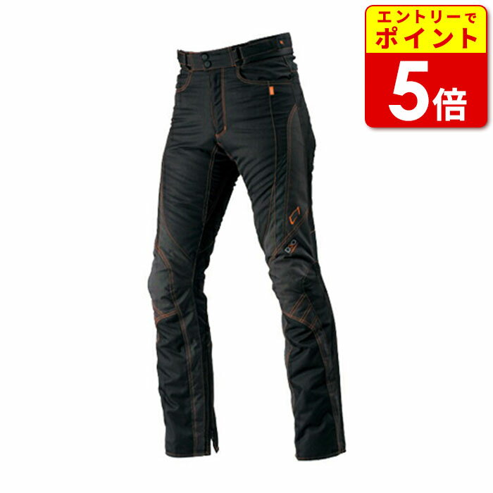 【HYOD・ヒョウドウ】STT504D ST-W PANTS(STRAIGHT) BLACK/ORENGE STITCH テキスタイルウインターパンツ バイク ウェア