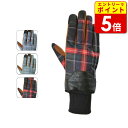 【エントリーで当店P5倍!お買い物マラソン期間中】ロッソスタイルラボ RSG-319 チェックリブウィンターグローブ レディース レディース スマホ対応 防寒 秋冬 バイク グローブ 手袋 スマホ