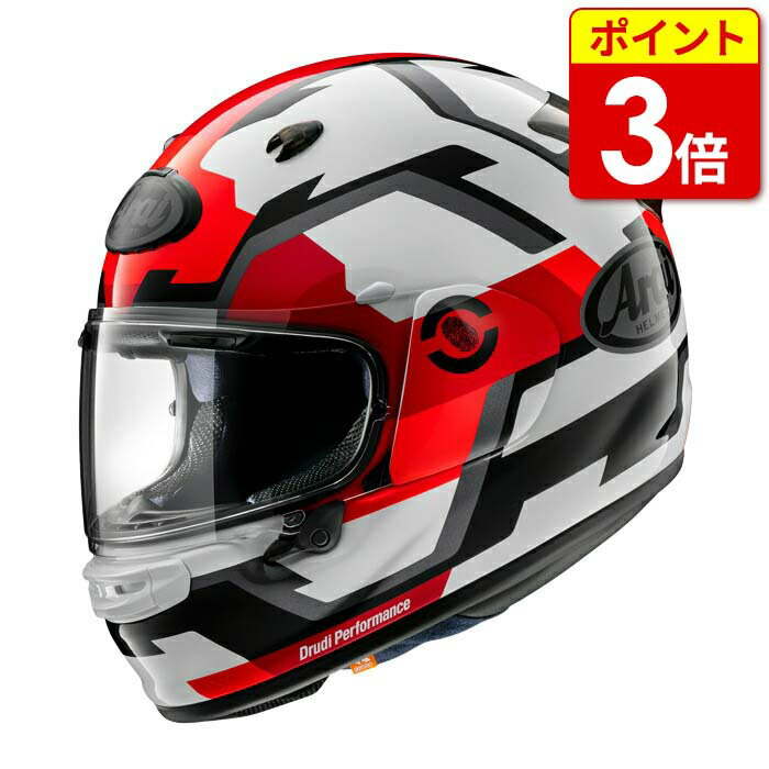 楽天京都MCプラス楽天市場店【当店P3倍!お買い物マラソン期間中】アライ ASTRO-GX FACE　レッド アストロGX バイク ヘルメット フルフェイス かっこいい おしゃれ メンズ