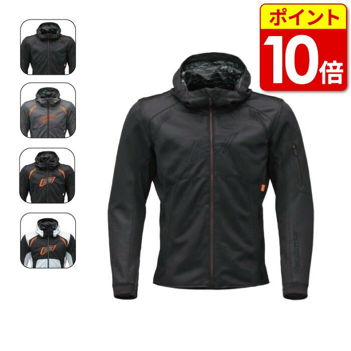 【16日は当店ポイント10倍 】ヒョウドウ STJ047D ST-X MINERVA D3O PARKA 24春夏 肩/肘/背中にプロテクター標準装備 着脱可能なウインドブロックインナーを装備 バイク ウェア