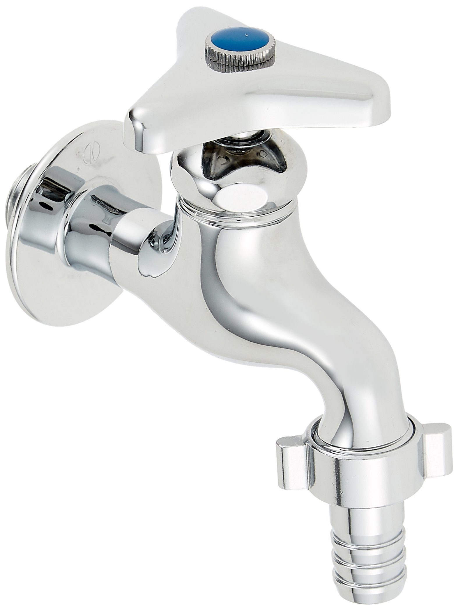 カクダイ(KAKUDAI) カップリング付き横水栓 7030-13 固定コマ仕様 0764-13付き（取付ネジG1/2）