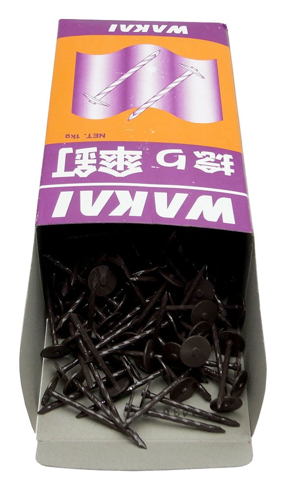 在庫限り 若井産業 WAKAI ねじり傘釘 新茶 2.6×41mm 3641R51 1kg