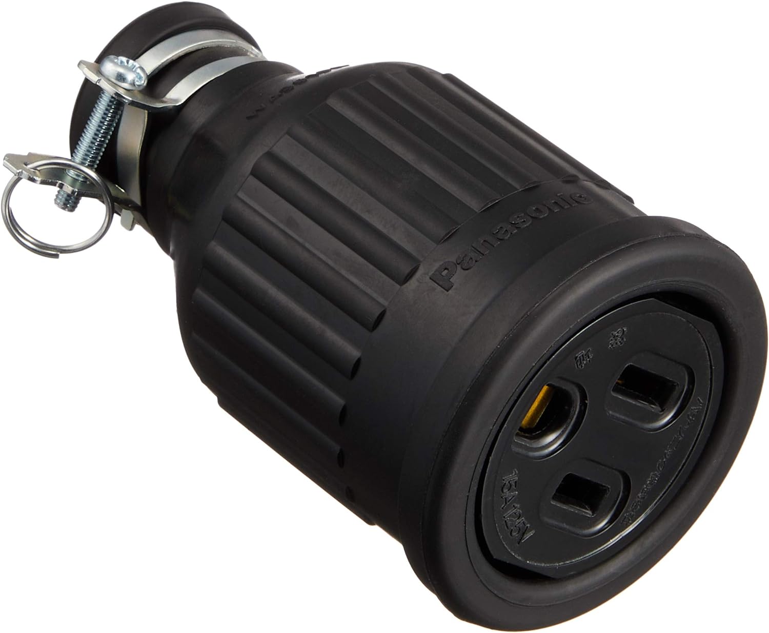 在庫限り パナソニック(Panasonic) 防水ゴムコードコネクタボディ 接地2P ブラック WA3519K 電源タップ..