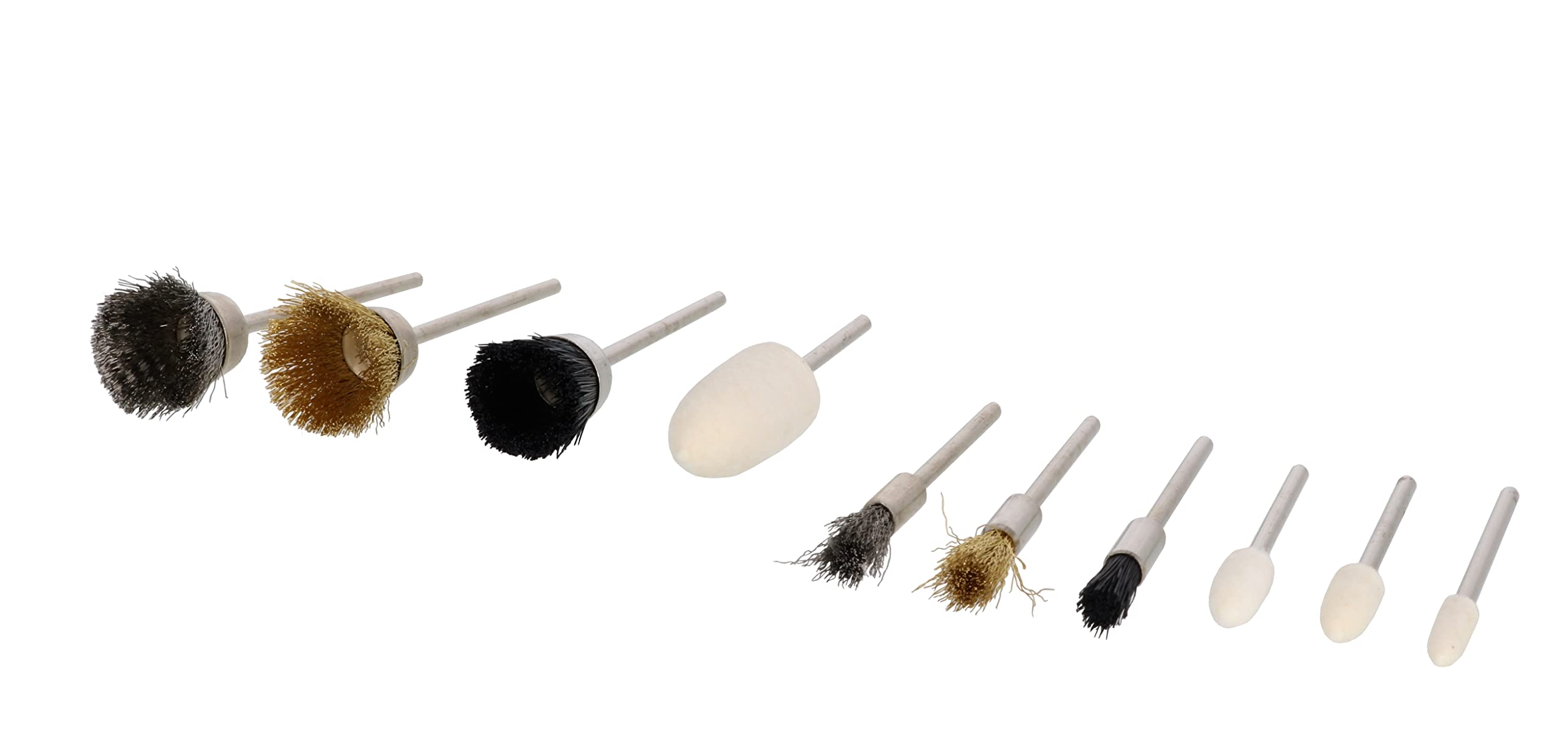 在庫限り 高儀 EARTH MAN ホビールーター用ビット 研磨ブラシセット 10本組 HRB-130 さび落とし ツヤ出し 塗装落とし