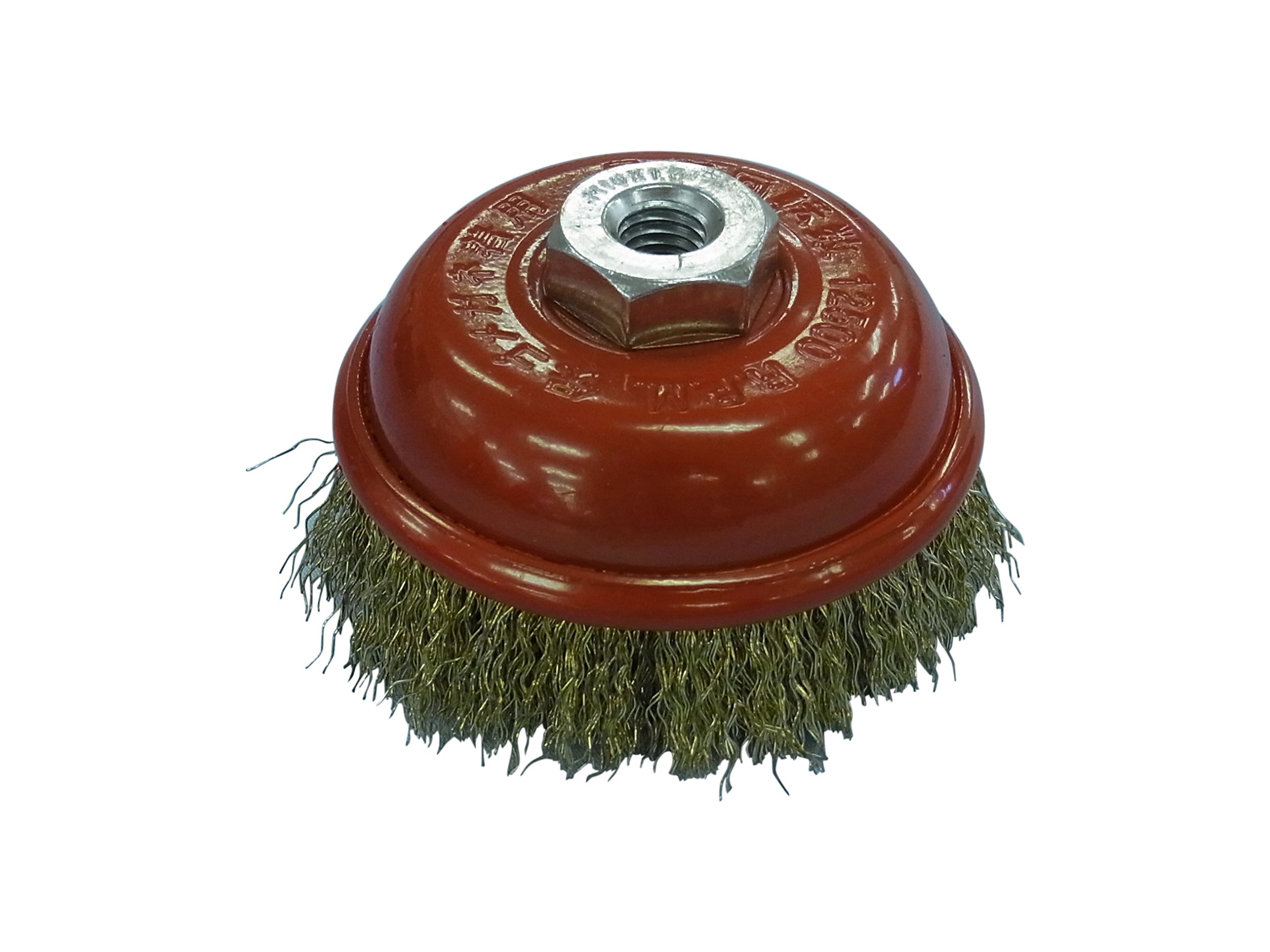 在庫限り 高芝ギムネ製作所 超軽量カップブラシ 真鍮コート製 外径75mm ワイヤー径0.35mm CB-002