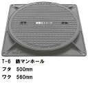 鉄マンホール 鉄蓋・枠 フタ直径500mm T-6中型トラック耐荷重 MHA-450型 沖縄離島不可(マンホール 鉄 マンホール 蓋 鉄 マンホール フタ マン...