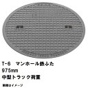 鉄マンホール 鉄蓋のみ フタ直径975mm T-6中型トラック耐荷重 MHA-900型 沖縄離島不可(鋳鉄製マンホール マンホール の ふた カバー キャップ ...