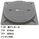 鉄マンホール 鉄蓋・枠セット フタ直径810mm パッキン付 T-20大型トラック耐荷重 MHD-750型 沖縄離島不可(鋳鉄製マンホール マンホール の ふた...