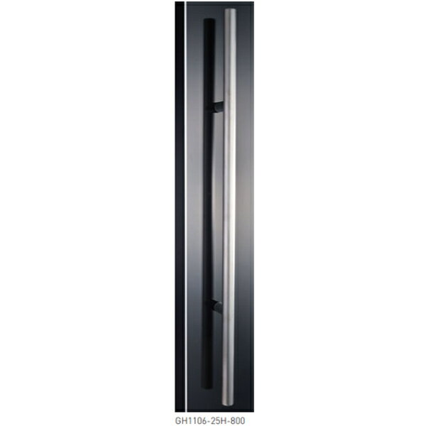 Rakuten - 在庫確認可 神栄ホームクリエイト 直送 ドアハンドル ステンレス GH1106-25H-800 HL 内外1セット 800mm