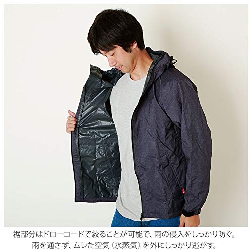 在庫限り カジメイク ストレッチシールドジャケット レッド 作業用レインウェア 3L...