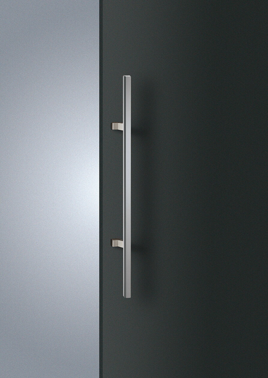 Rakuten - 在庫確認可 ユニオン 直送 T665-26-038 建築用金物 アーキズム ドアハンドル 押し棒 アルミ シルバー 1セット（内外） L800