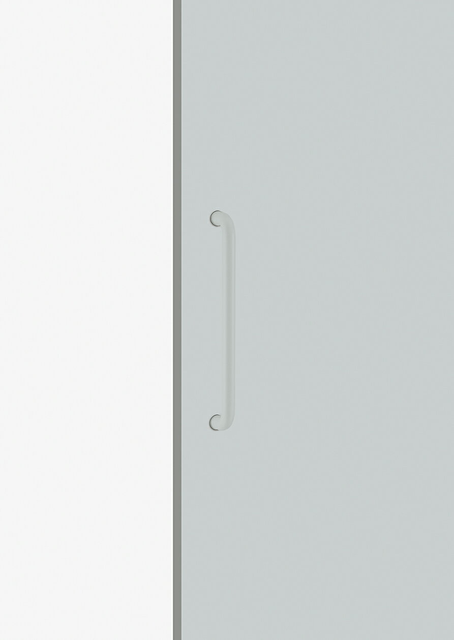 Rakuten - 在庫確認可 ユニオン 直送 H5601-01-982-UP 建築用金物 アーキズム ドアハンドル ケアハンドル ステンレス フォググレーペイント＋ユープラス 1セット（内外） L452