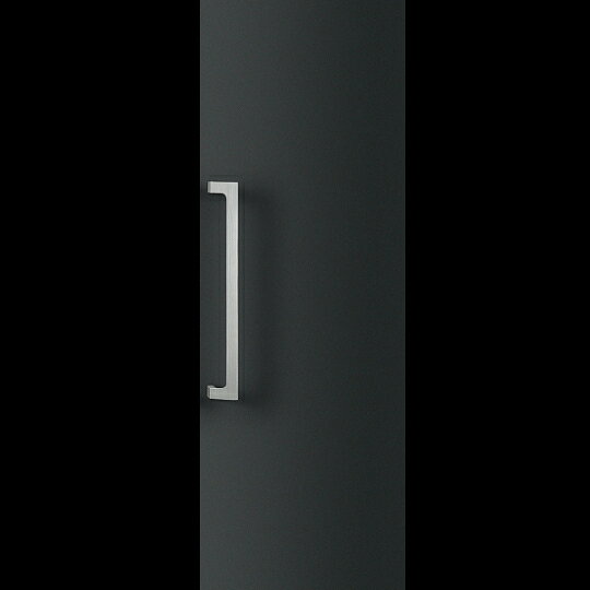 Rakuten - 在庫確認可 ユニオン 直送 T1050-25-110 建築用金物 アーキズム ドアハンドル 押し棒 ユニキャスト ヘアラインシルバー＋ユニフロストシルバー 1セット（内外） L500