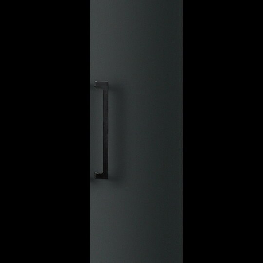 Rakuten - 在庫確認可 ユニオン 直送 T1050-25-191 建築用金物 アーキズム ドアハンドル 押し棒 ユニキャスト ストーンブラストブラック 1セット（内外） L500