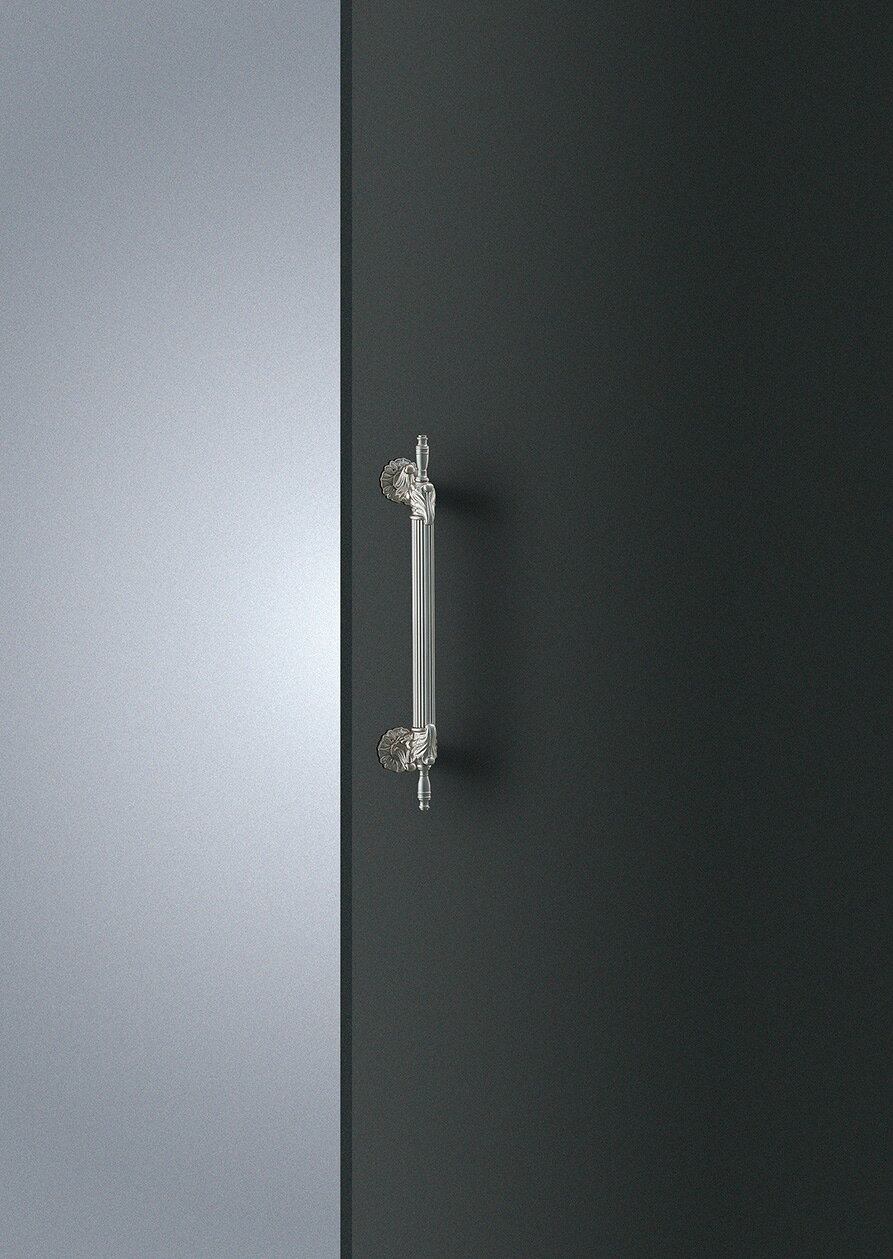 Rakuten - 在庫確認可 ユニオン 直送 T2043-15-074 建築用金物 アーキズム ドアハンドル 押し棒 ブラス ホワイトブロンズ 1セット（内外） L407