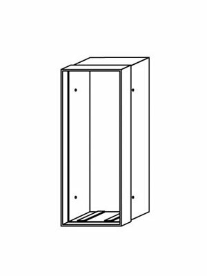 Rakuten - 在庫確認可 ユニオン 直送 BRN-0096 建築用金物 アーキズム 消火器ケース ブラケット 専用ブラケット 全埋込タイプ スチール 亜鉛メッキ 1ケ 273.6×230×687