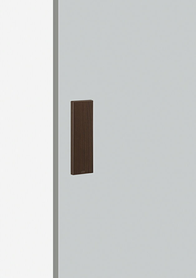 Rakuten - 在庫確認可 ユニオン 直送 SP18-57-205 建築用金物 アーキズム ドアハンドル プレート ABS 木目調ダーク色 1枚 252×80